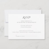 Minimal Luxury | Elegant RSVP with Meal Selection (Devant)