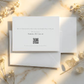 Minimal Luxury | Modern RSVP Card with QR Code