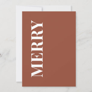 Minimal MERRY Carte de vœux de vacances en Terra