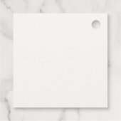 Minimal Modern Boho Kleding Pattern Baby shower Bedankjes Labels (Achterkant)