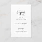 Minimal Modern Business Bedankt voor uw bestelbijl Visitekaartje (Achterkant)