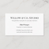 Minimal Modern Business Card Visitekaartje (Voorkant)