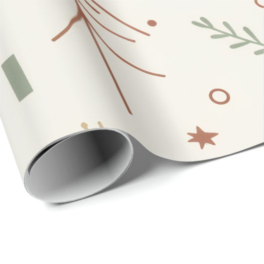 Minimal Modern Christmas Seamless Pattern – Chic H Cadeaupapier (Rol Hoek)