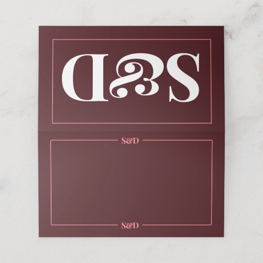 Minimal Modern Editable Wedding (Buitenkant ongevouwen)