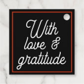 Minimal Modern Editable Wedding Bedankjes Labels (Achterkant)