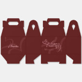 Minimal Modern Elegant Typography Valentines Day Bedankdoosjes (Ongevouwen)