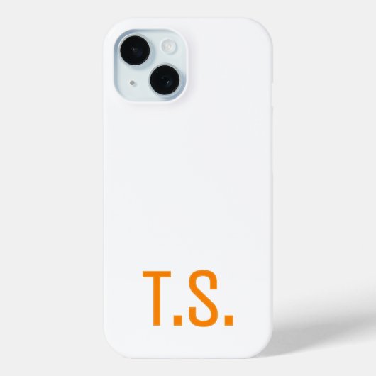 Minimal Modern Initiaal Monogram Initialen Sinaasa Case-Mate iPhone Case (Achterkant)