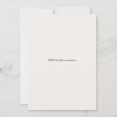 Minimal Modern Ivory Wedding Invitation (Dos)