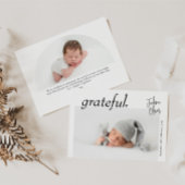 Minimal Modern Landschap Baby Foto Geboorte Aankondiging