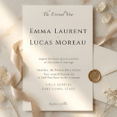 Minimal Modern Luxury Black & White Wedding Design Kaart