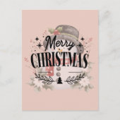 Minimal Modern Merry Christmas Briefkaart (Voorkant)