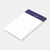 Minimal Modern Professioneel Blauw Eenvoudig Post-it® Notes (Schuin)