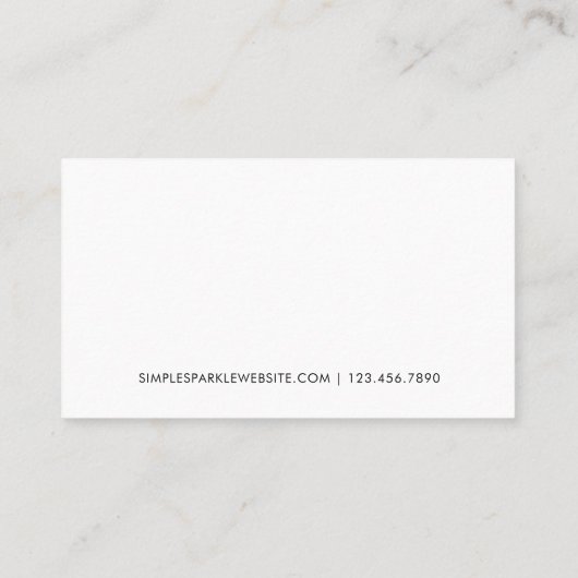 Minimal Modern Script Customer Loyalty Kaart (Achterkant)