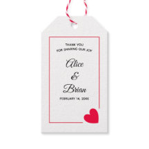 Minimal Modern Valentijn Rode Hart Bruiloft