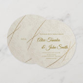 Minimal Modern Wedding Invitation – Elegant JP (Devant / Derrière)