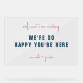 Minimal moderne | Bienvenue Mariage (Recto)