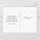 Minimal moderne | Faux Gold Moving Faire-part (Dos)