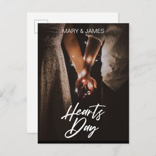 Minimal moderne Je vous aime photo insert Carte po (Devant / Derrière)