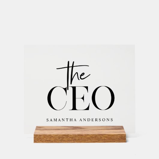 Minimal moderne Le PDG Noir (Recto)