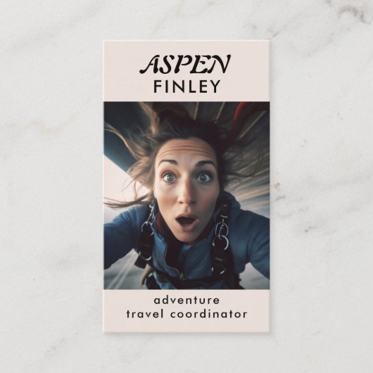 Minimal moderne - Logo photo Carte de visite QR-Co (Devant)