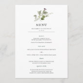 Minimal moderne | Menu Mariage Spring Greenery (Devant)