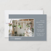 Minimal moderne | Merci commercial gris ardoise (Dos)