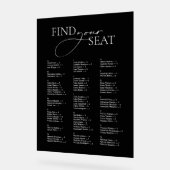 Minimal moderne noir blanc Trouvez votre Mariage d (Angle)