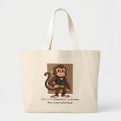 Minimal Monkey – Daily Growth Carry Tote Bag (Devant)