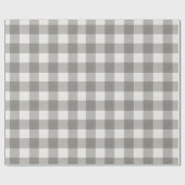 Minimal Monochrome Plaid Holiday Cadeaupapier (Vlak)