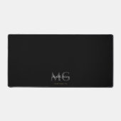 Minimal Monogram Initials Elegant Black (Recto)