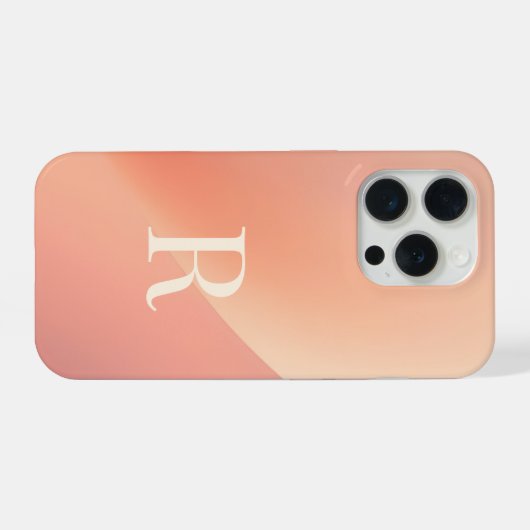 Minimal Monogram R Phone Case – Aesthetic Letter R iPhone Hoesje (Achterkant horizontaal)