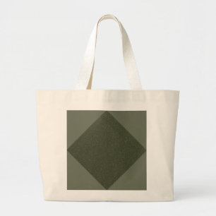 Minimal Moss Green Diamond - Canvas tas