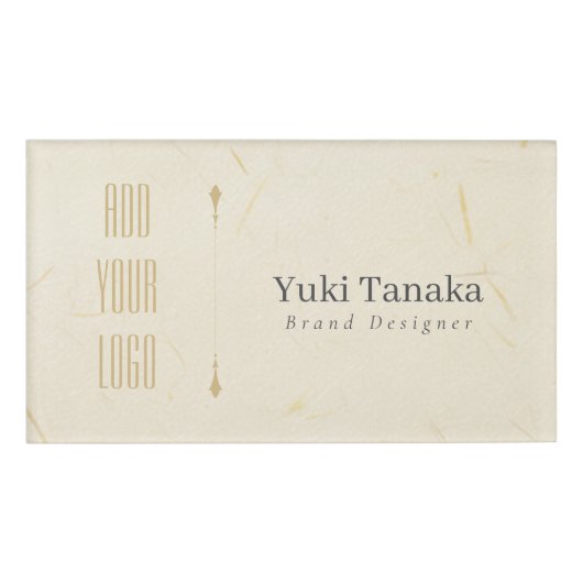 Minimal Name Badge | Elegant Magnetic Acrylic Name (Devant)