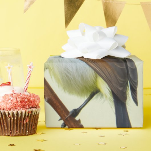 Minimal Nature Bird Wrapping Paper Cadeaupapier (Verjaardagsfeest)