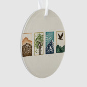 Minimal Nature Set – Mountain & Tree Art (devant)