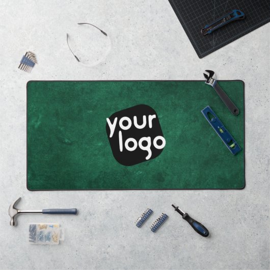 Minimal  Neutral Dark Green Voeg je Logo toe Bureaumat (Werkstation)
