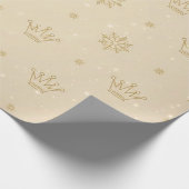 Minimal Neutral Luxe Christmas Wrapping Paper Cadeaupapier (Hoek)