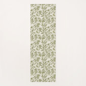 Minimal Olive Branch Pattern Yogamat (Voorkant)