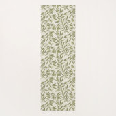 Minimal Olive Branch Pattern Yogamat (Achterkant)