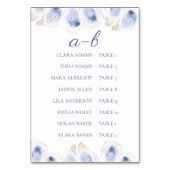 Minimal Oyster Wedding Seating Chart Card Kaart (Voorkant)