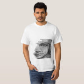 Minimal Paris Stripe Aesthetic T-Shirt (Devant entier)