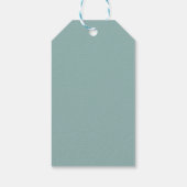 Minimal Pastel Floral Eid Mubarak gepersonaliseerd Cadeaulabel (Achterkant)