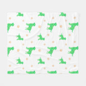 Minimal Pastel green labrador retriever blanket Fleece Deken (Voorkant (Horizontaal))