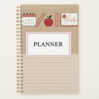Minimal Pastel Hoesje Planner