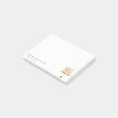 Minimal Pastel Kleurrijke Waterverf Cake Bakkerij Post-it® Notes (Schuin)
