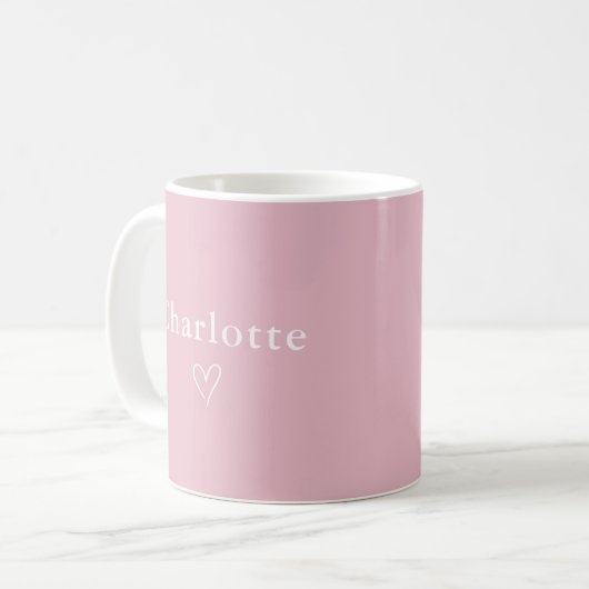 Minimal Personalized Name Mug (Devant gauche)