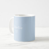 Minimal Personalized Name Mug Koffiemok (Voorkant links)