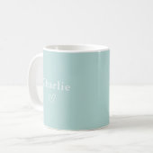 Minimal Personalized Name Mug Koffiemok (Voorkant links)