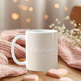 Minimal Personalized Name Mug Koffiemok