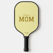 Minimal Personalized Pickleball Mom Custom Name  Paddle (Achterkant)